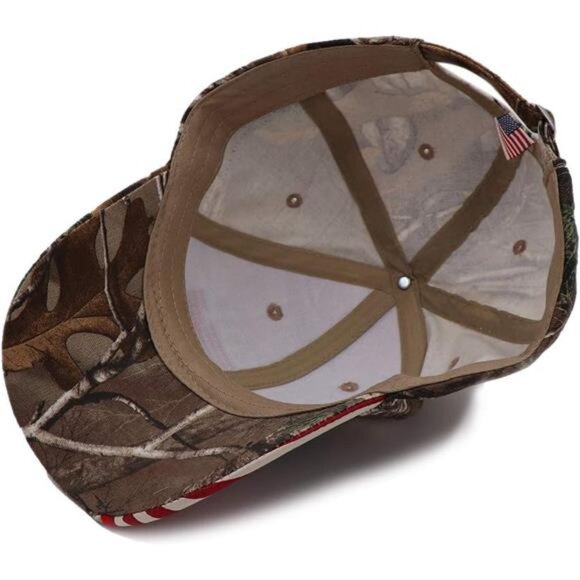 Camo Trump 2024 Hat Donald Trump Embroidery Adjustable Baseball Cap for Men - Picture 6 of 6